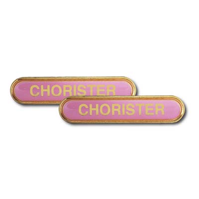Clearance Bulk Bar Chorister Pink Badges